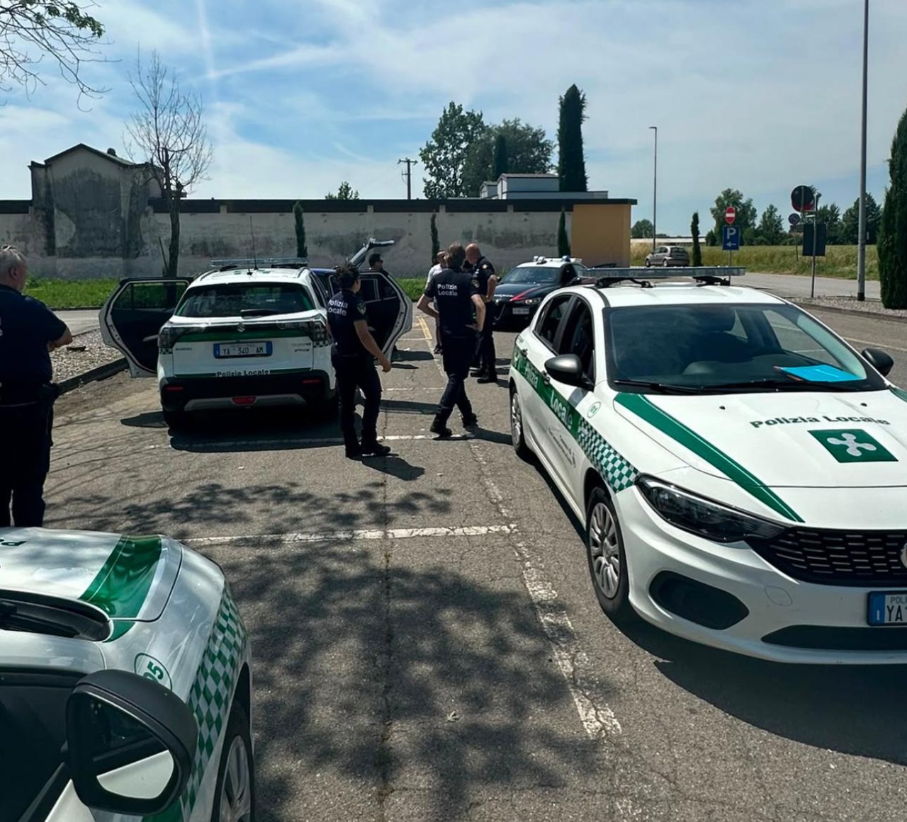 Fuga in auto interrotta dalla Polizia Locale di Leno