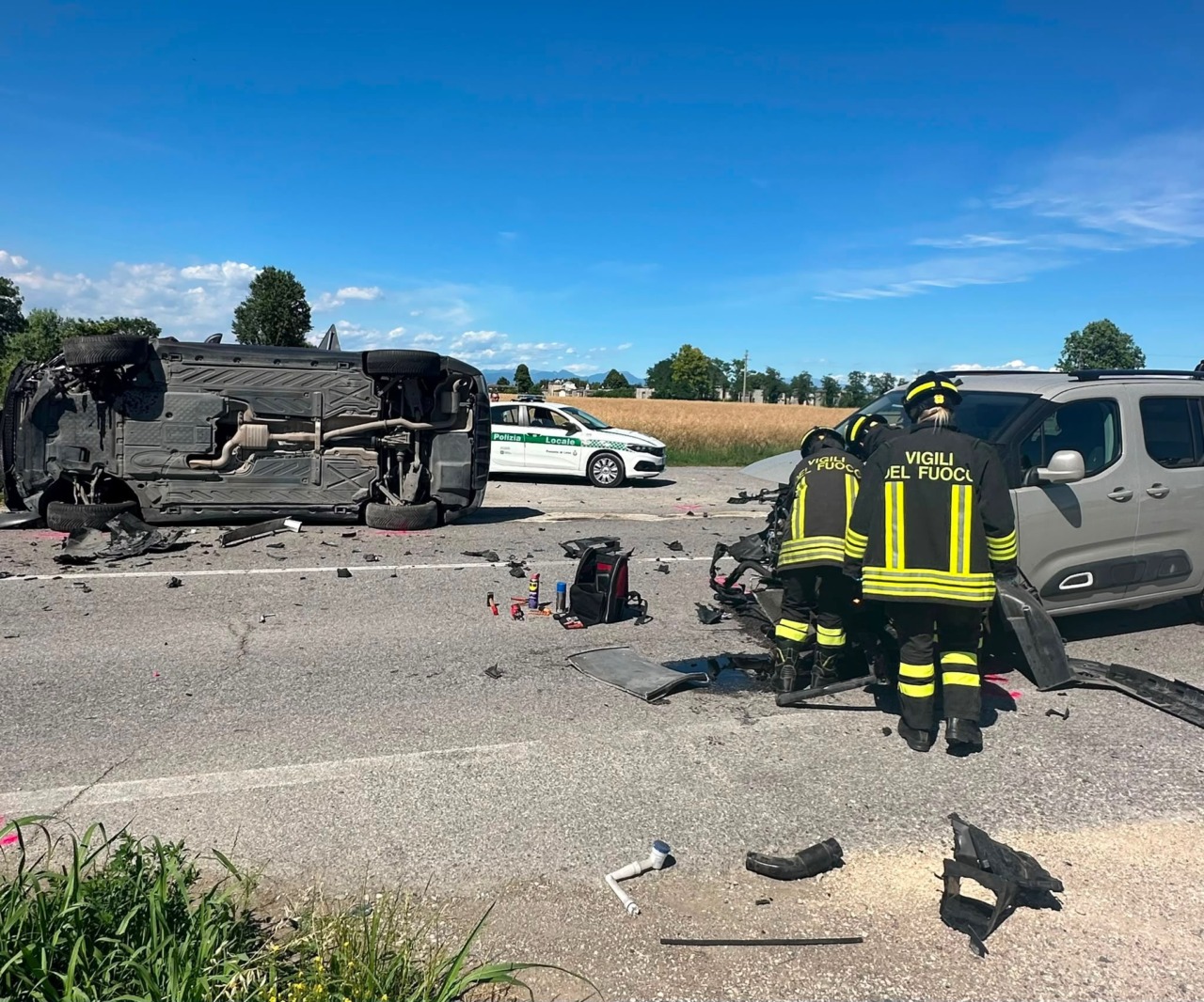 Incidente frontale a Leno: gravi disagi per la circolazione