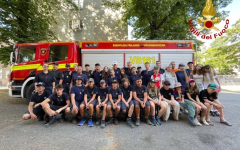 In Finlandia si svolge l’International Youth Firefighters’ Camp con i giovani di Verolanuova