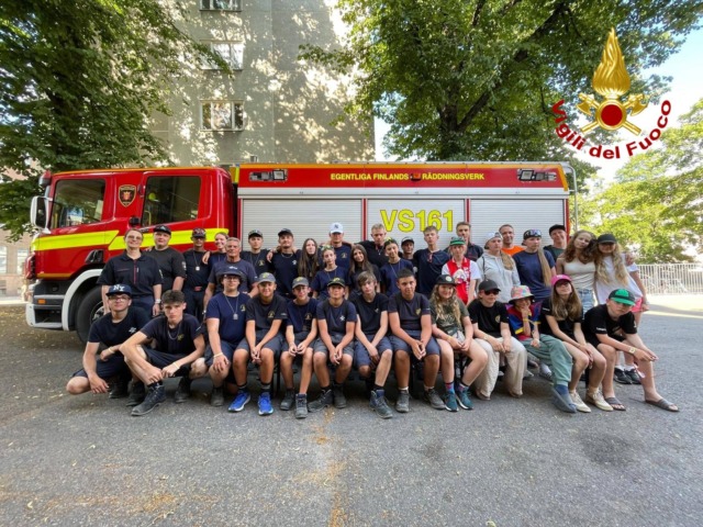 In Finlandia si svolge l’International Youth Firefighters’ Camp con i giovani di Verolanuova